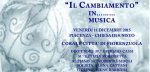 "IL CAMBIAMENTO " IN MUSICA