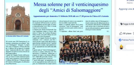 XXV ANNIVERSARIO FONDAZIONE 