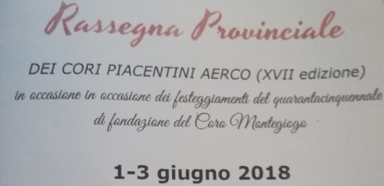 Rassegna dei Cori Piacentini AERCO 